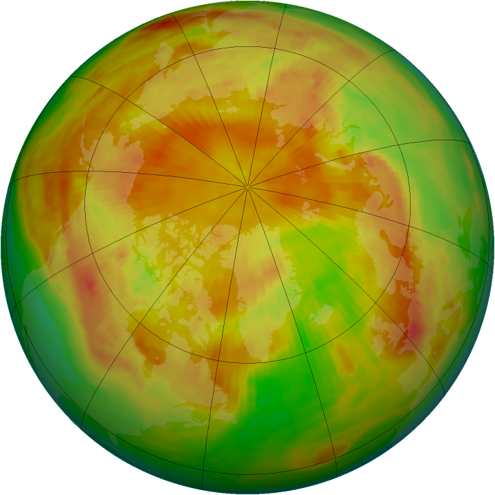 Arctic ozone map for 11 May 1984